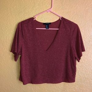 Orange crop top